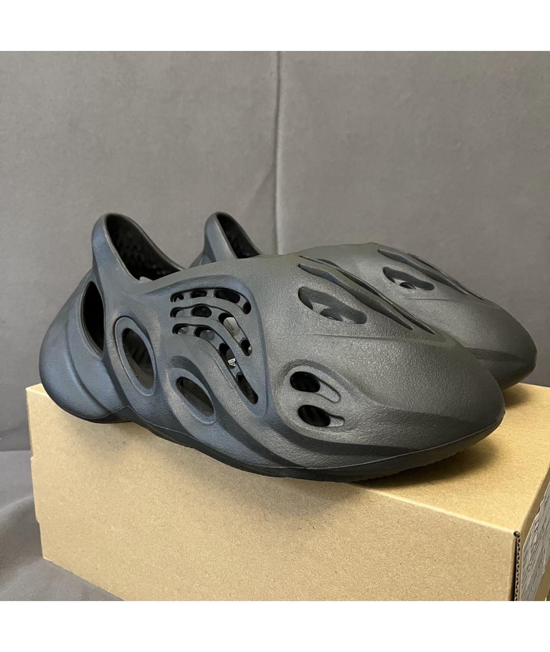 ADIDAS YEEZY Черные шлепанцы, фото 3