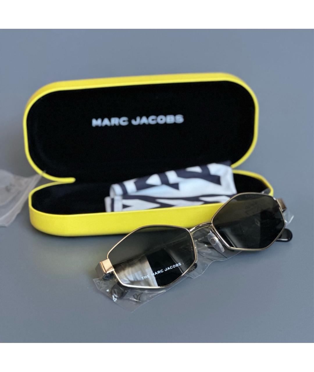 MARC JACOBS Золотые солнцезащитные очки, фото 3