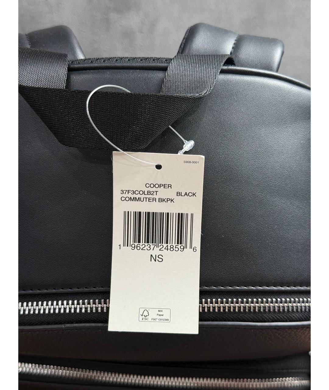 MICHAEL KORS Черный кожаный рюкзак, фото 4