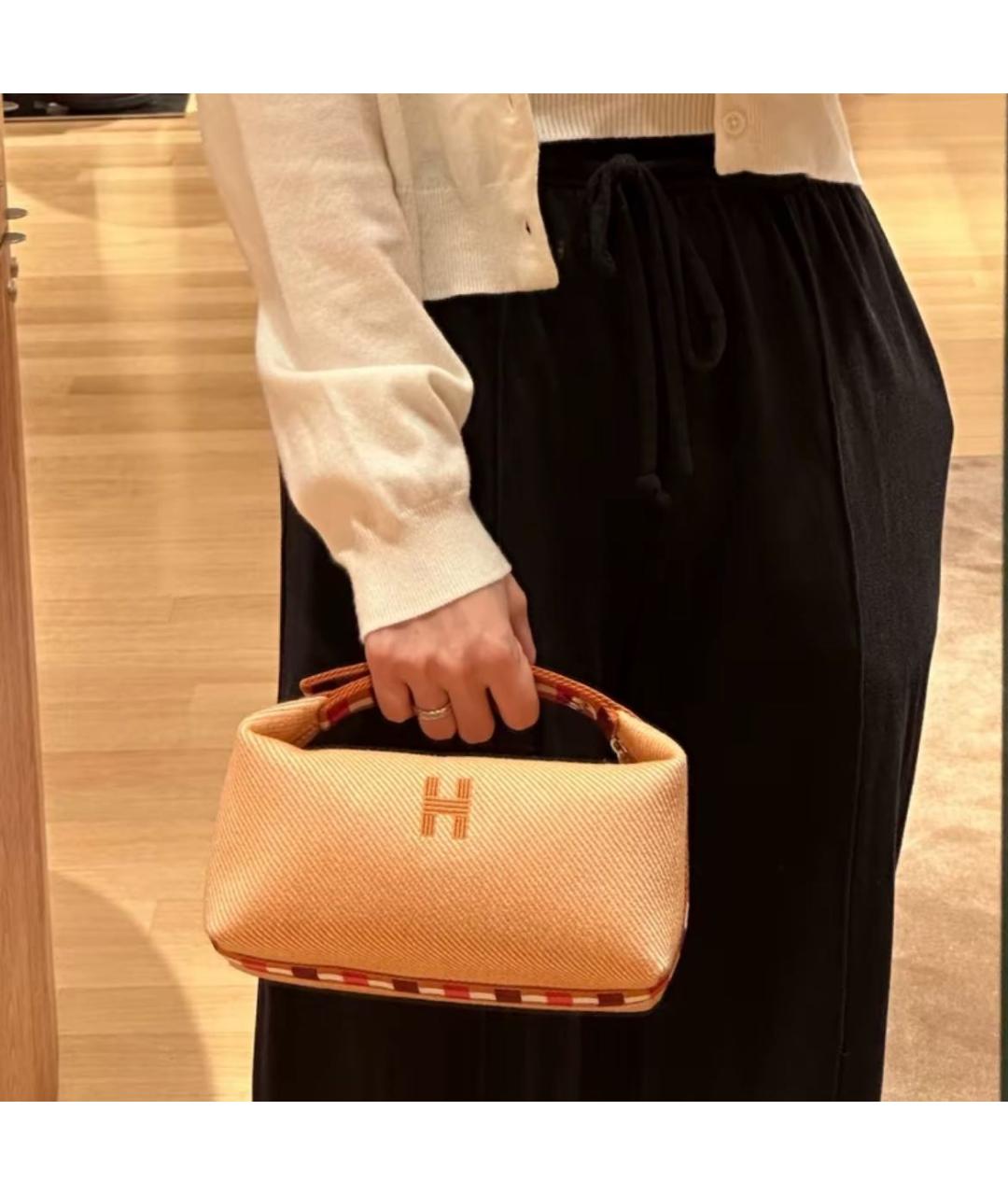 HERMES Тканевая косметичка, фото 4