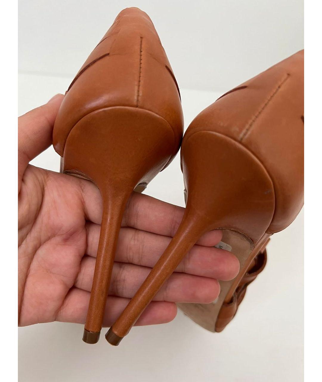 MANOLO BLAHNIK Кожаные босоножки, фото 8