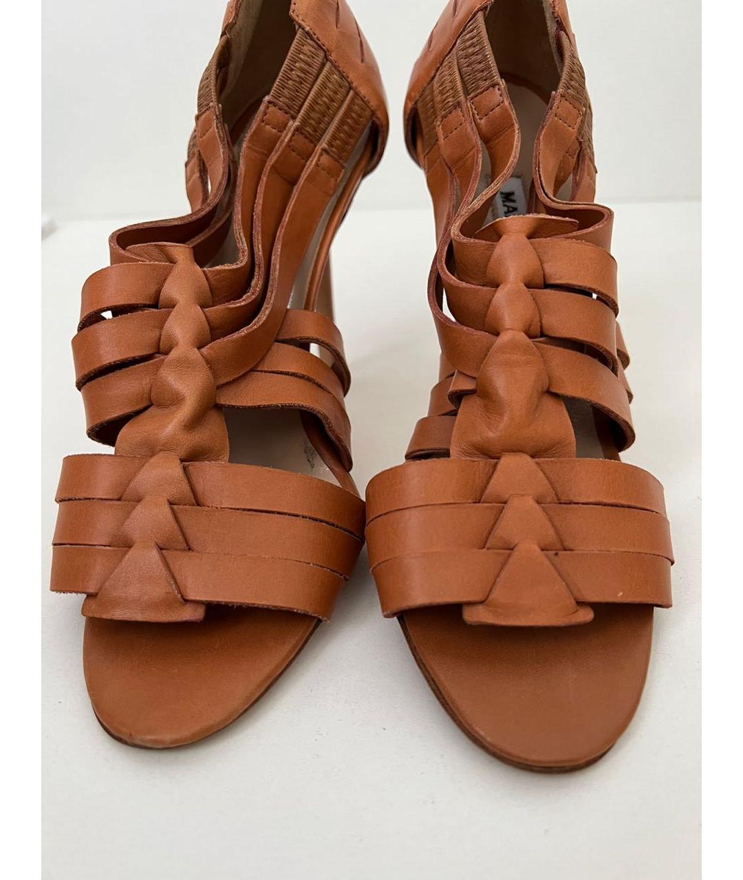 MANOLO BLAHNIK Кожаные босоножки, фото 7