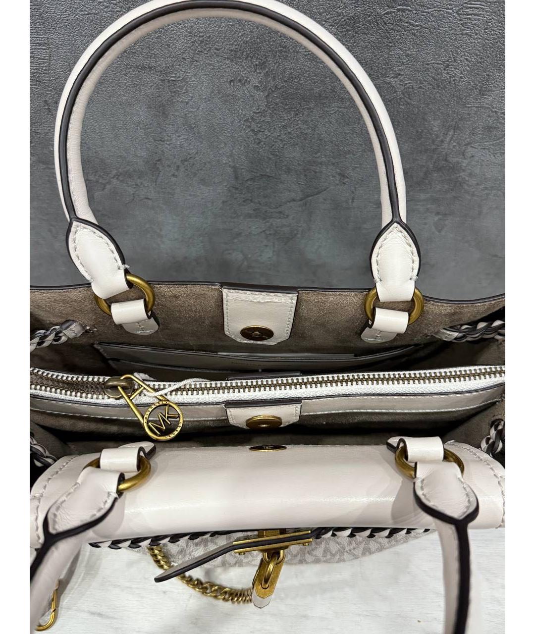 MICHAEL KORS Белая сумка с короткими ручками, фото 6