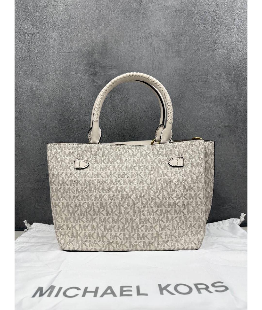 MICHAEL KORS Белая сумка с короткими ручками, фото 3
