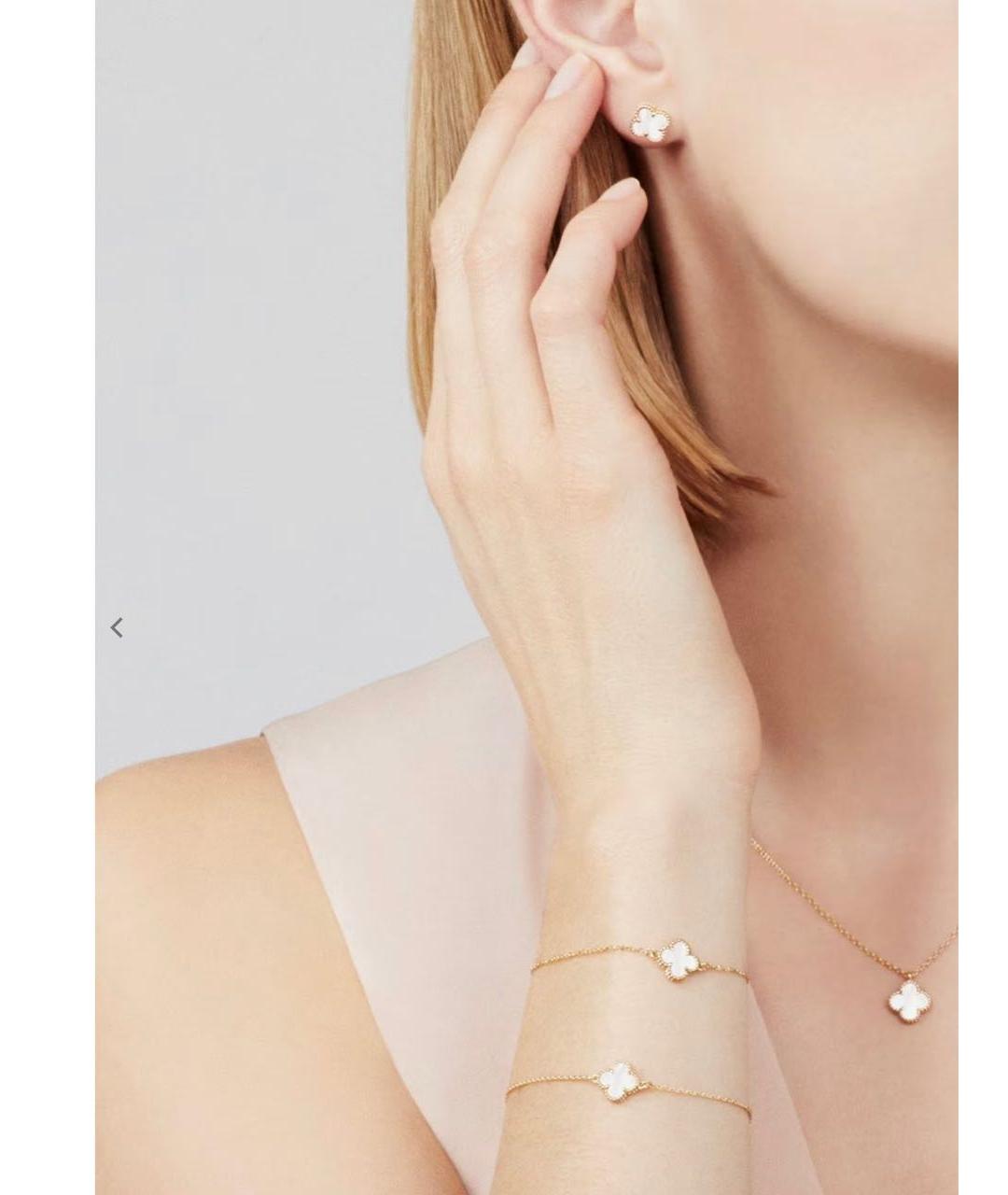 VAN CLEEF & ARPELS Белая подвеска из желтого золота, фото 3