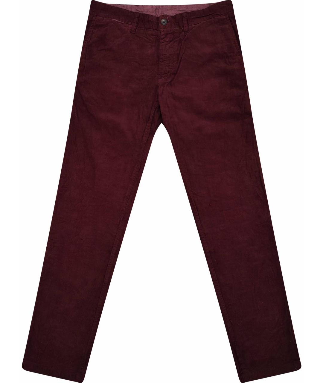 CARHARTT Бордовые хлопковые повседневные брюки, фото 1