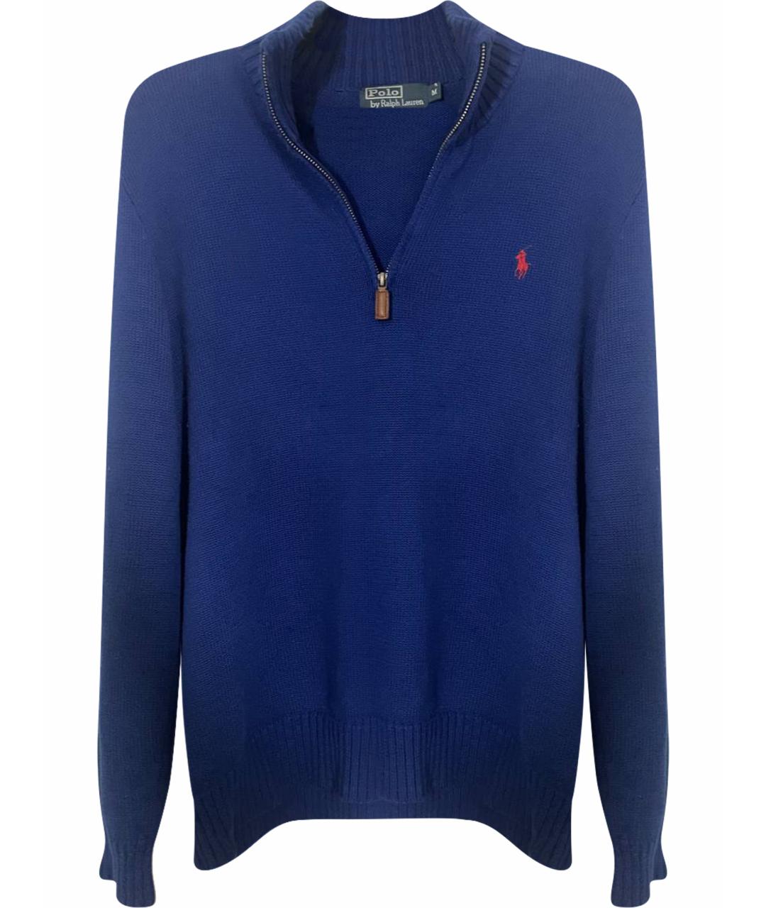 POLO RALPH LAUREN Синий хлопковый джемпер / свитер, фото 1