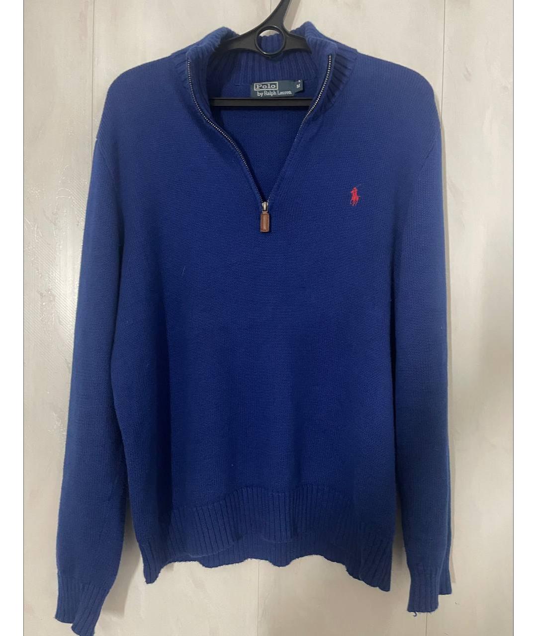 POLO RALPH LAUREN Синий хлопковый джемпер / свитер, фото 7