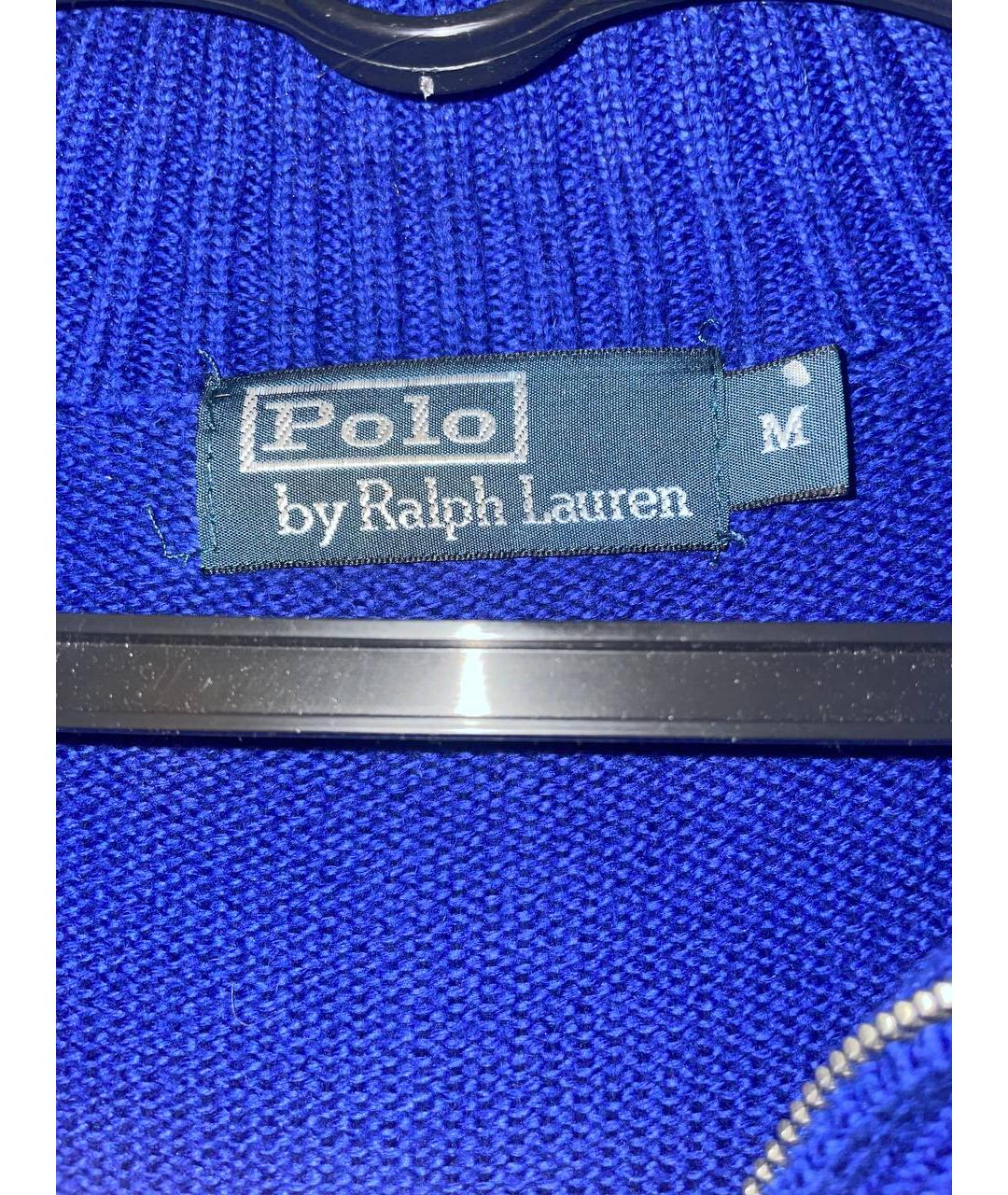 POLO RALPH LAUREN Синий хлопковый джемпер / свитер, фото 3