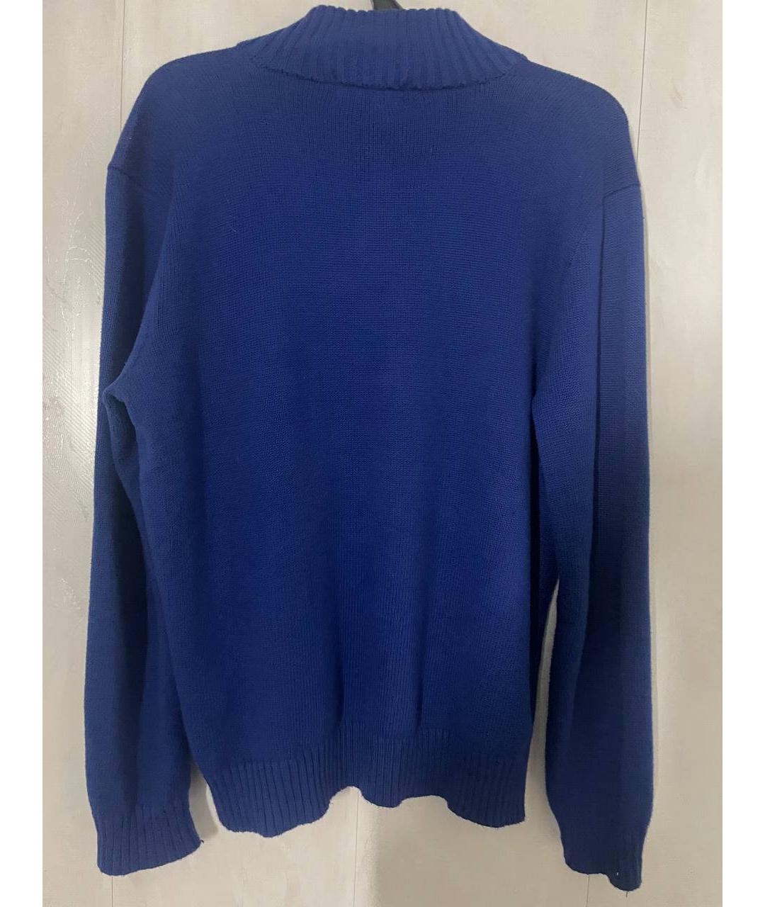 POLO RALPH LAUREN Синий хлопковый джемпер / свитер, фото 2
