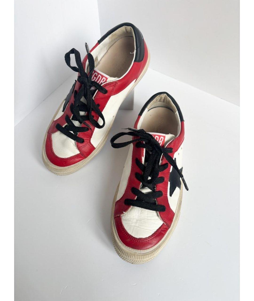 GOLDEN GOOSE DELUXE BRAND Кожаные кеды, фото 2