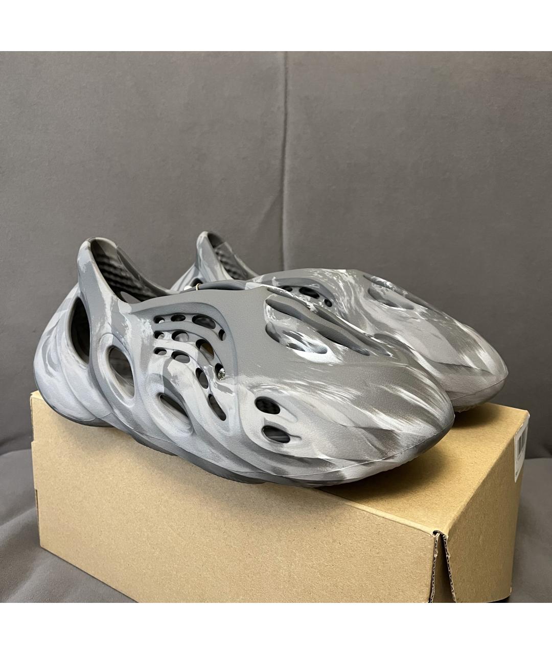 ADIDAS YEEZY Серые шлепанцы, фото 3