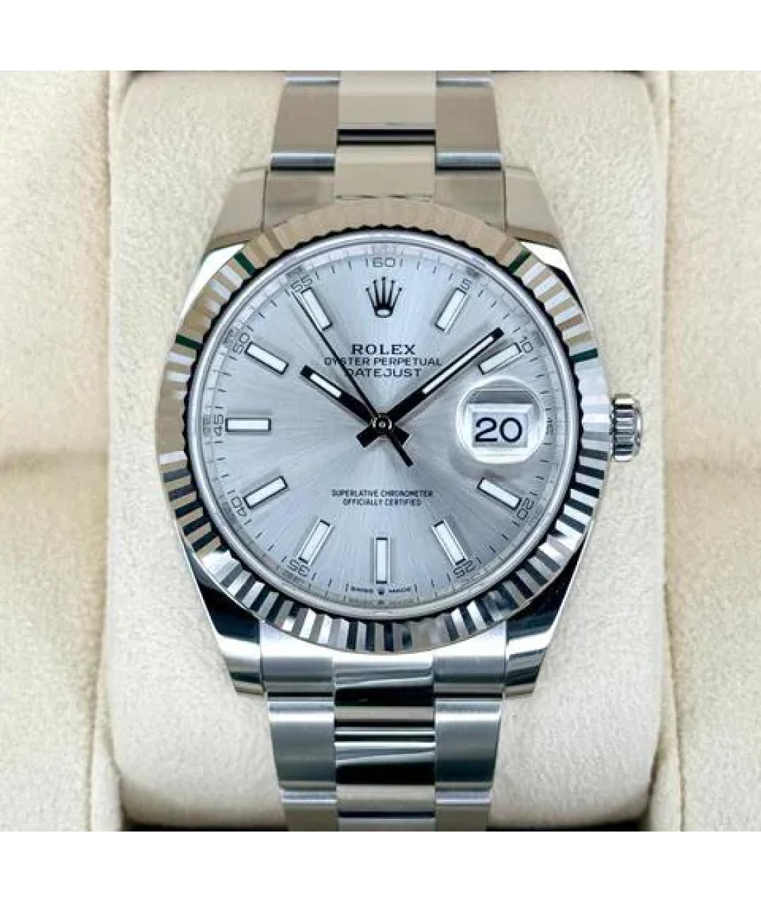 ROLEX Серебряные часы из белого золота, фото 9