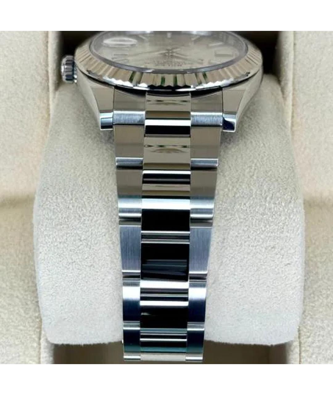 ROLEX Серебряные часы из белого золота, фото 4
