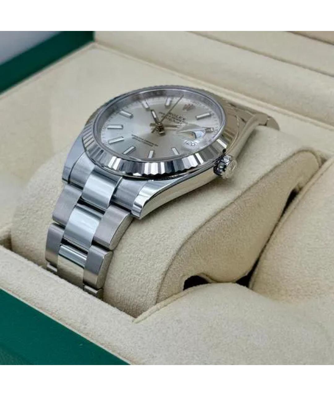 ROLEX Серебряные часы из белого золота, фото 5