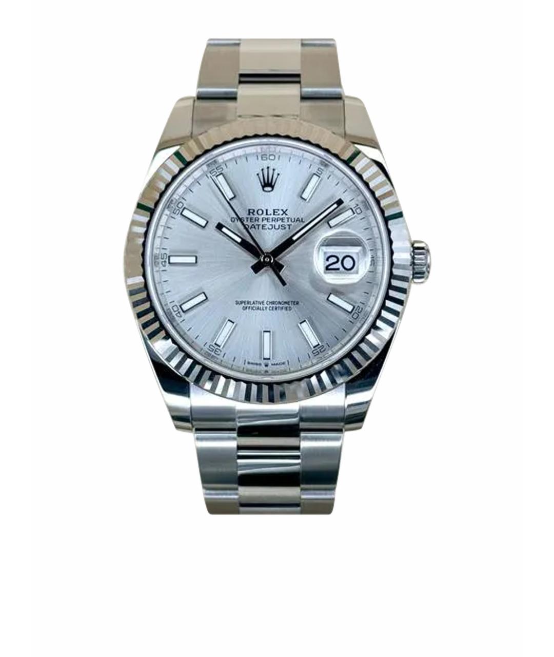 ROLEX Серебряные часы из белого золота, фото 1