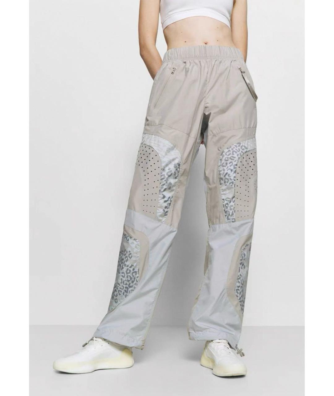 ADIDAS BY STELLA MCCARTNEY Серые прямые брюки, фото 3