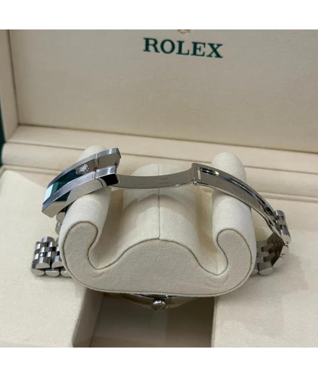 ROLEX Синие часы из белого золота, фото 5