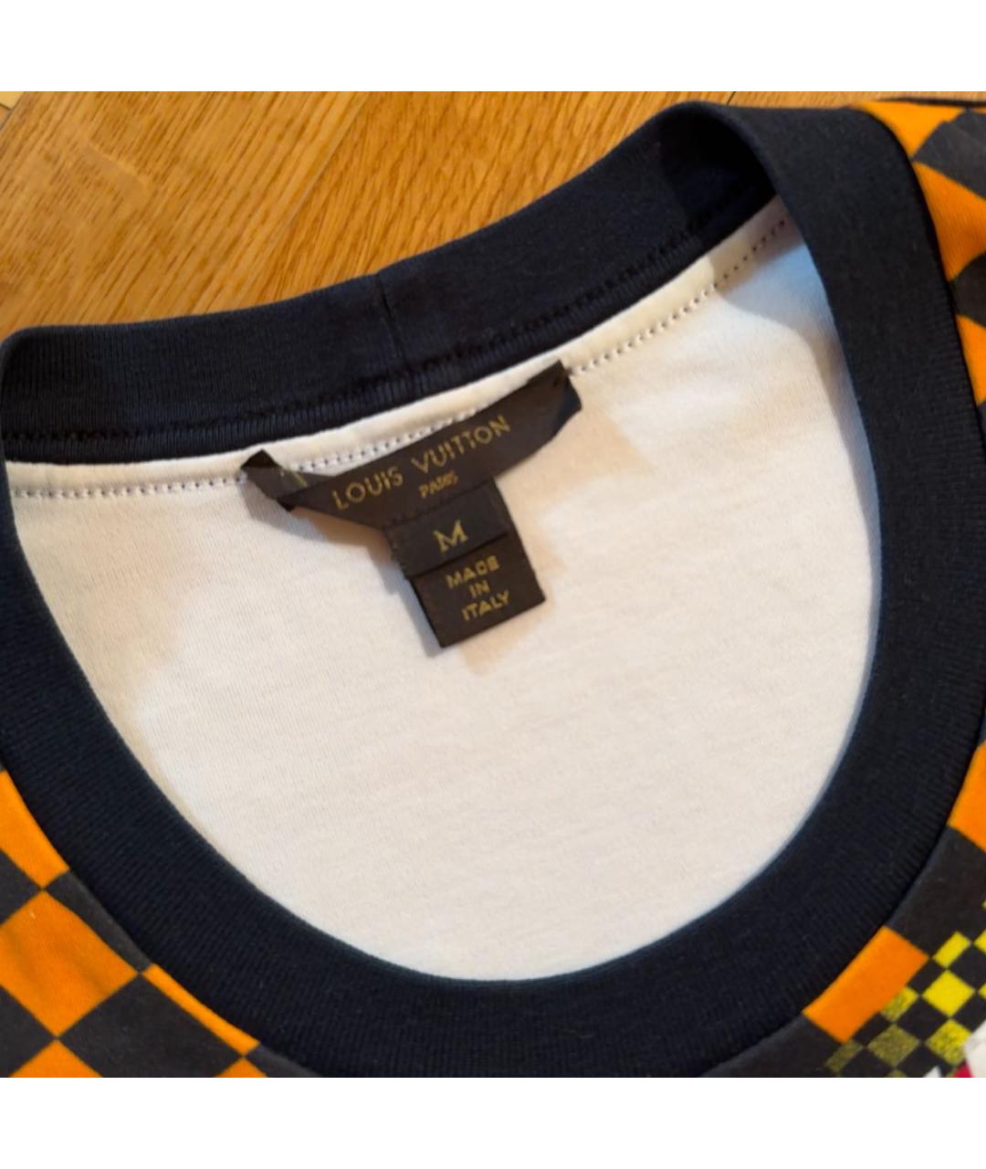 LOUIS VUITTON Белая хлопковая футболка, фото 2