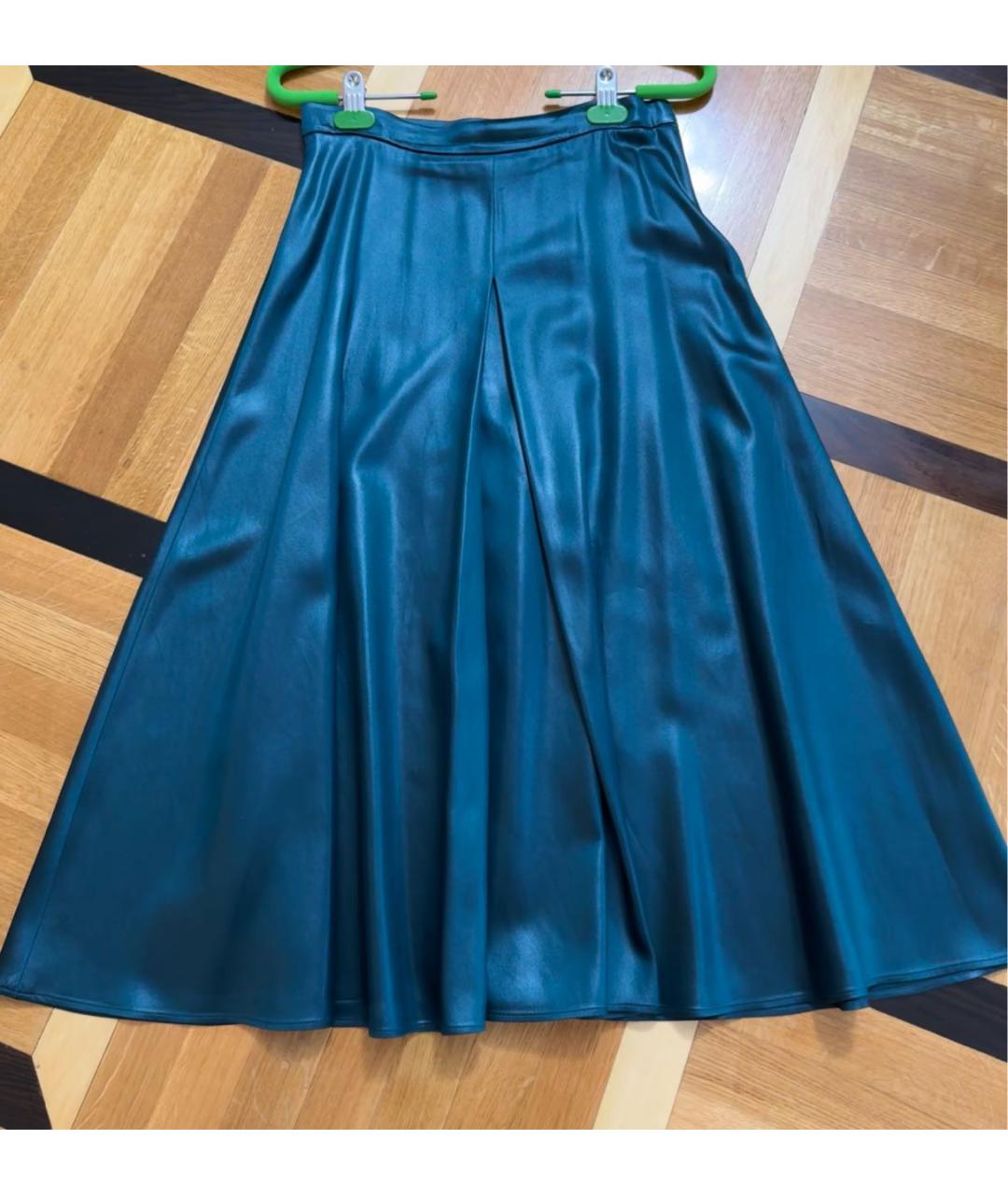 MAX MARA Бирюзовая юбка миди, фото 3