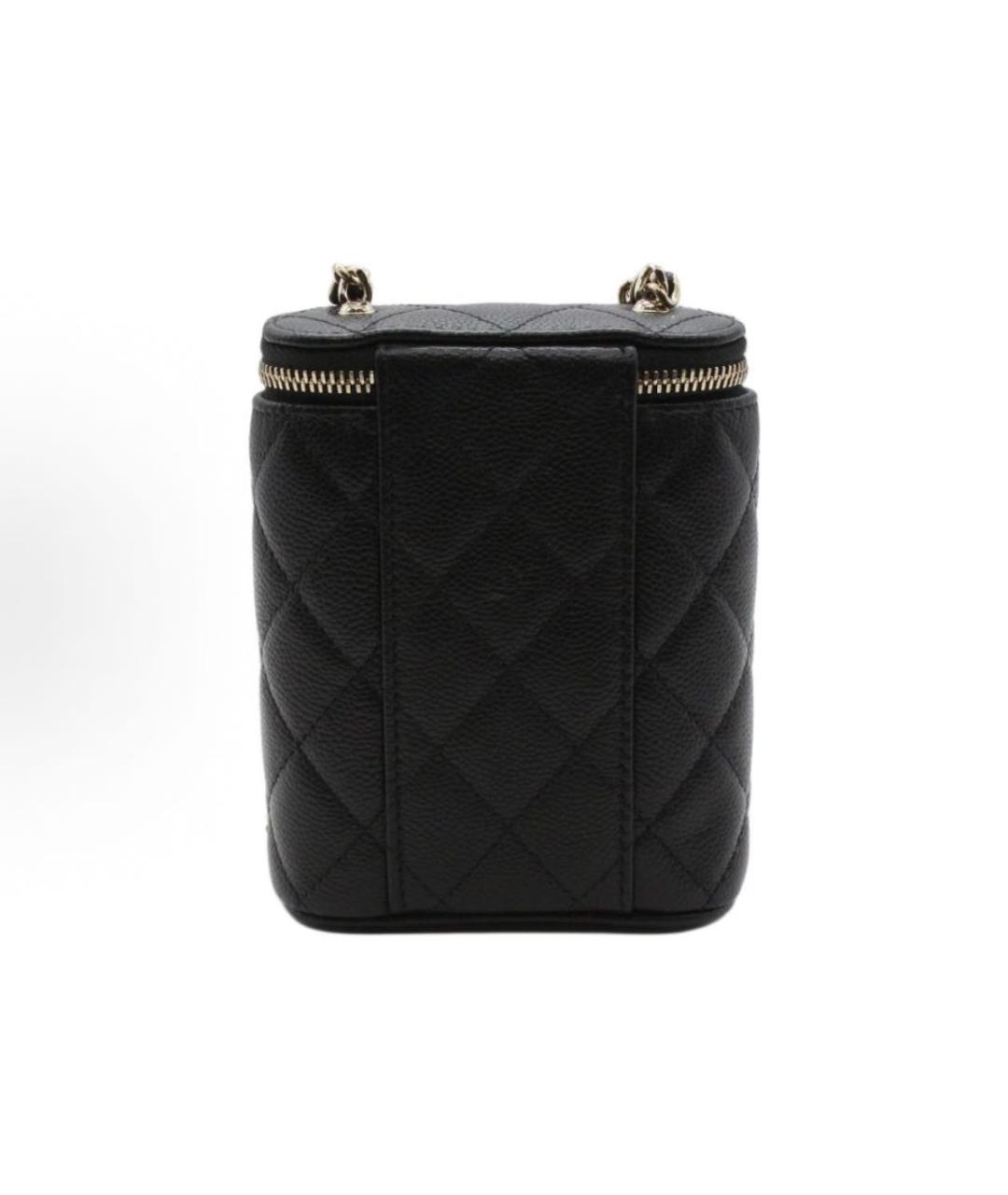 CHANEL Черная кожаная сумка через плечо, фото 4
