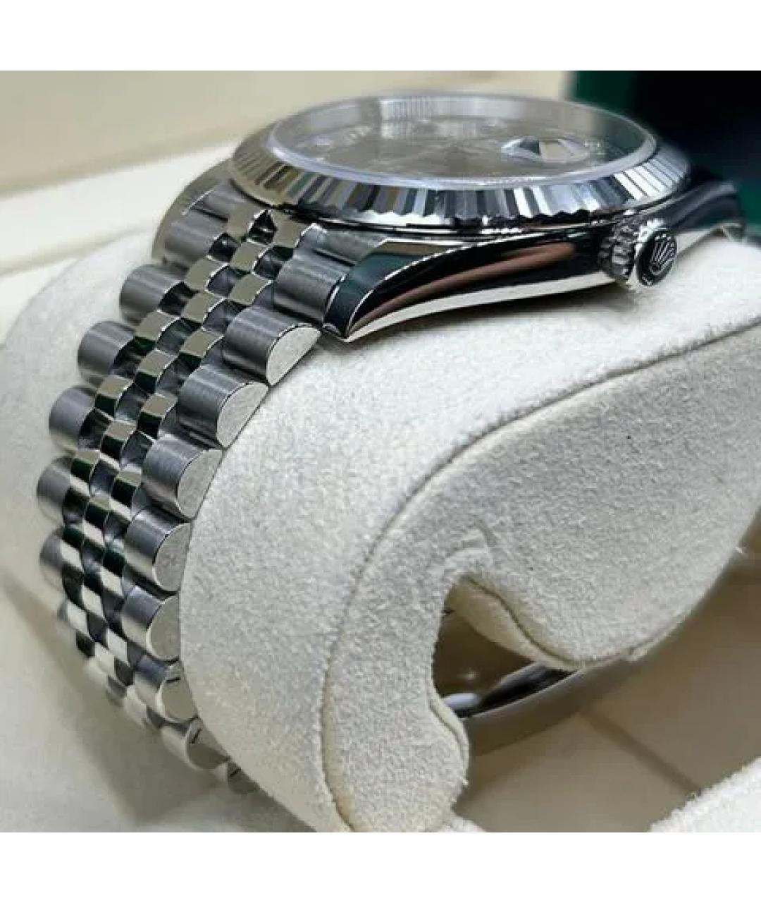 ROLEX Серые часы из белого золота, фото 7