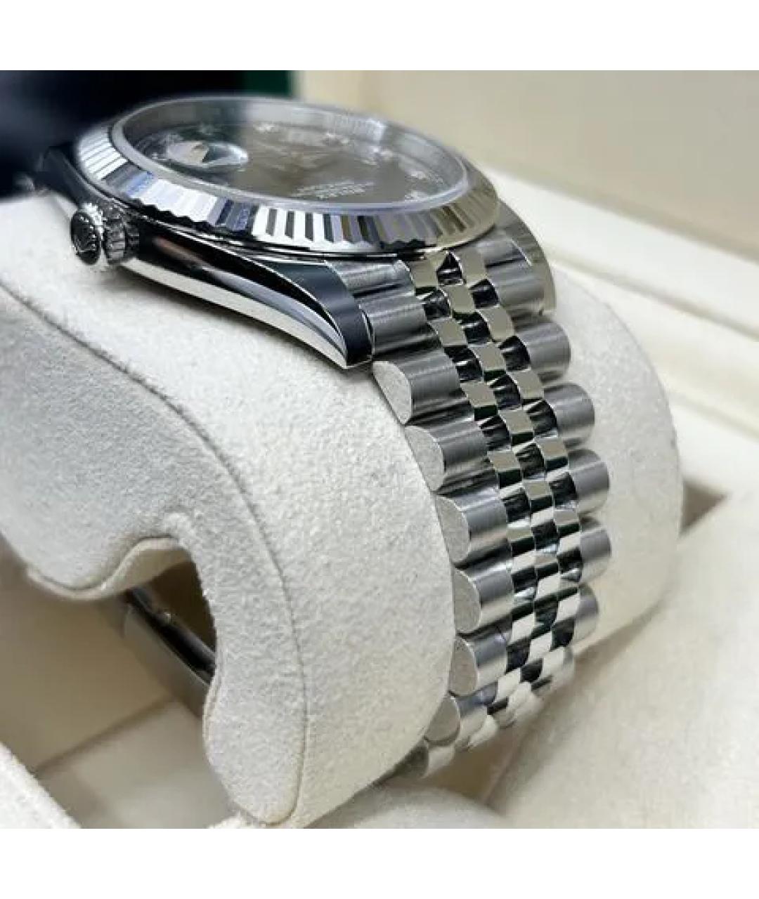 ROLEX Серые часы из белого золота, фото 6