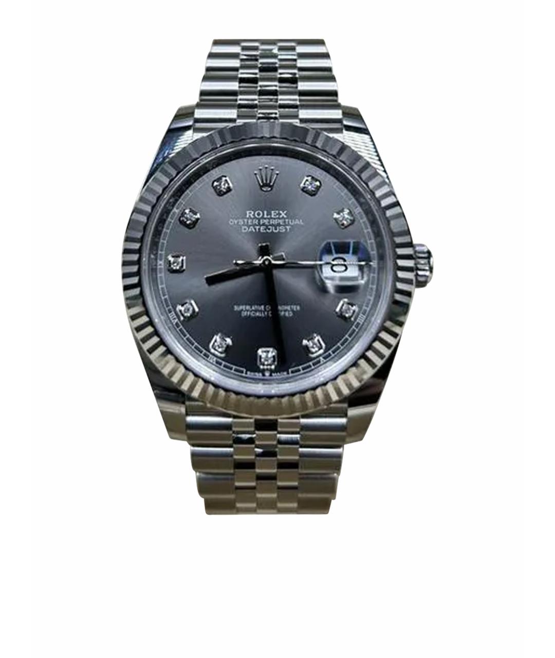 ROLEX Серые часы из белого золота, фото 1