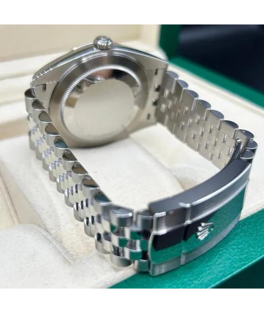 ROLEX Серые часы из белого золота, фото 5