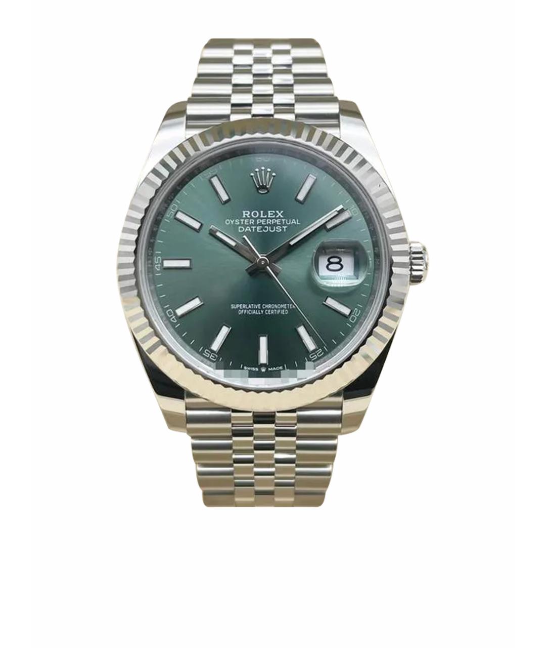 ROLEX Зеленые часы из белого золота, фото 1
