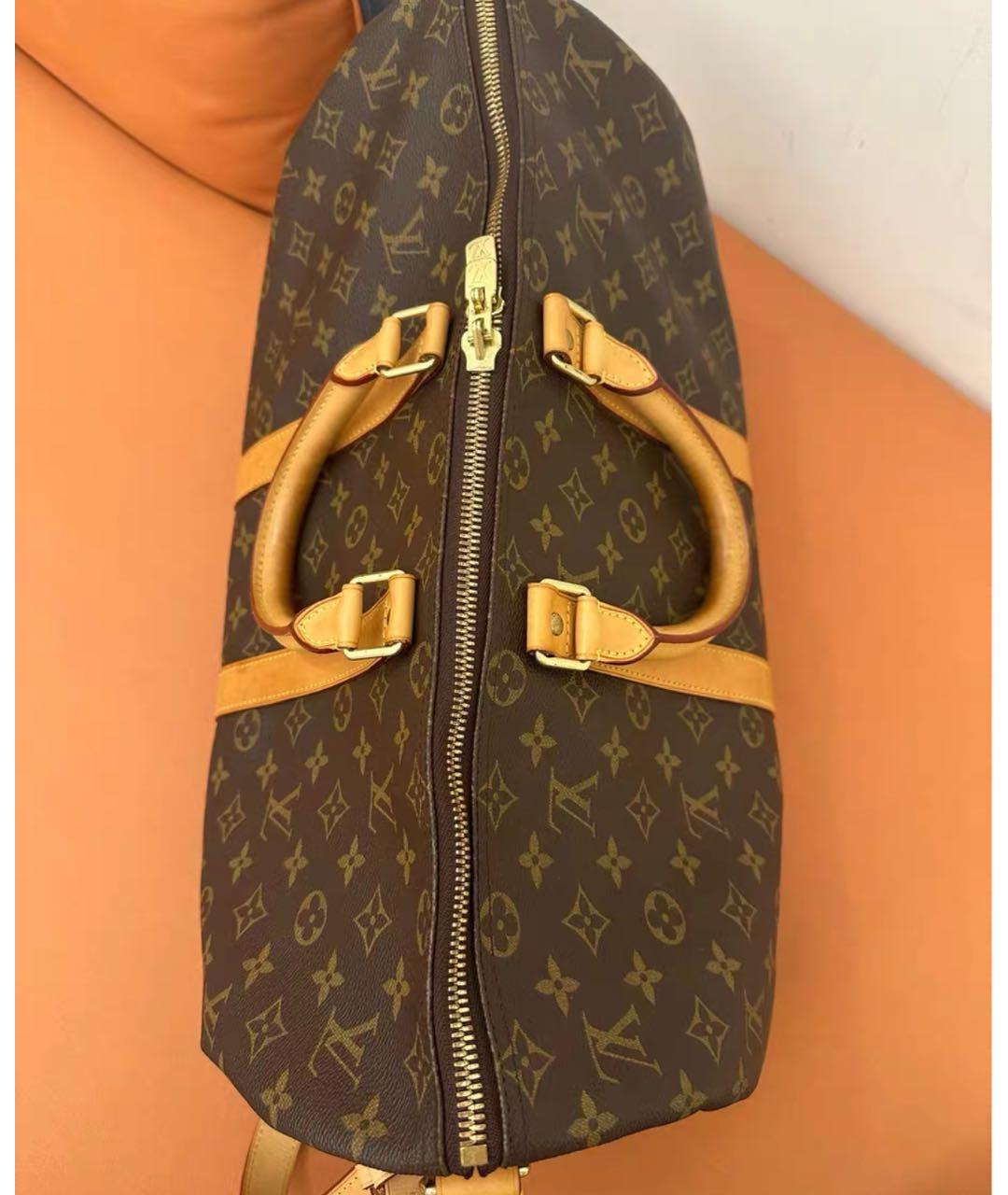 LOUIS VUITTON Коричневая дорожная/спортивная сумка, фото 3