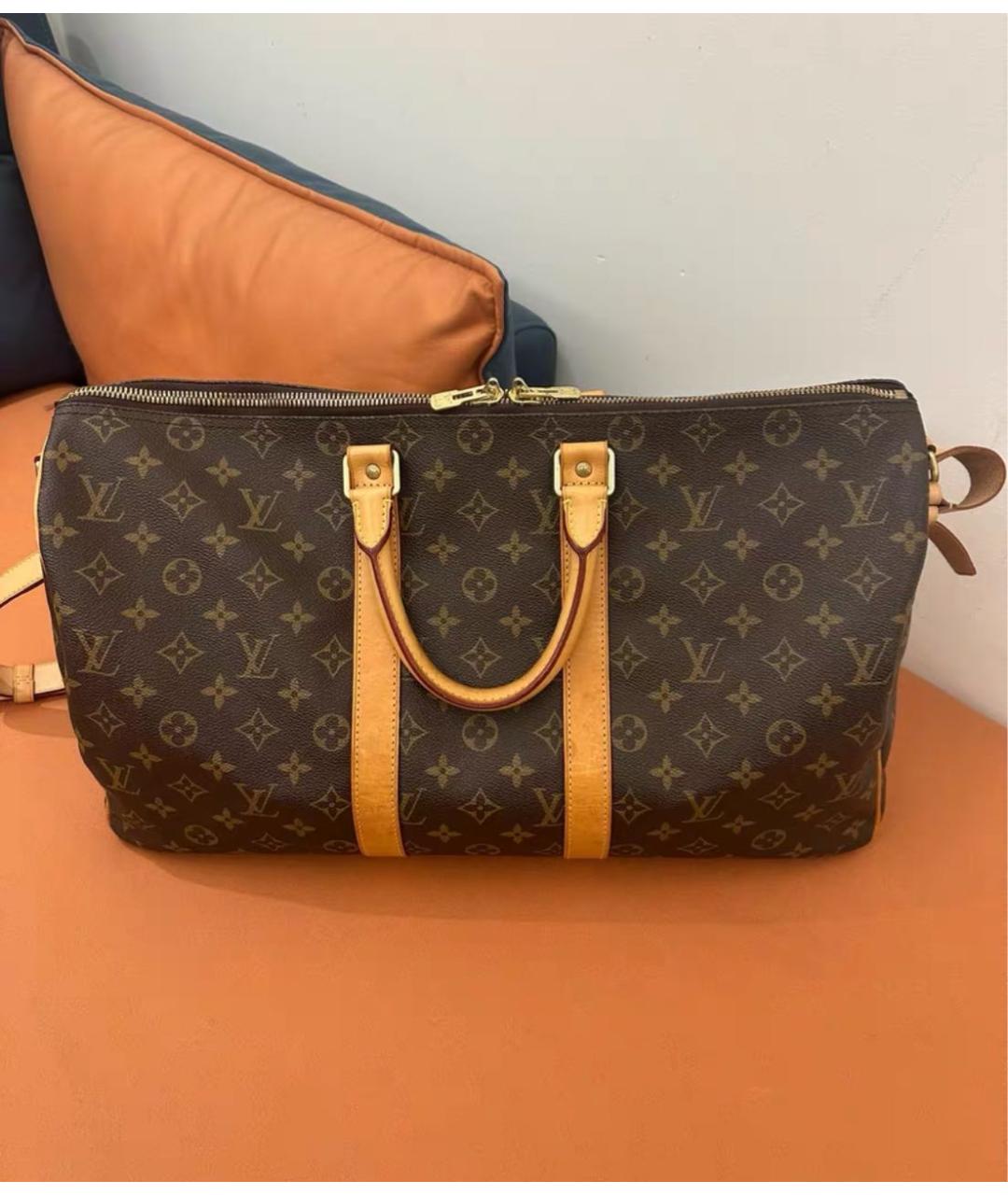 LOUIS VUITTON Коричневая дорожная/спортивная сумка, фото 4