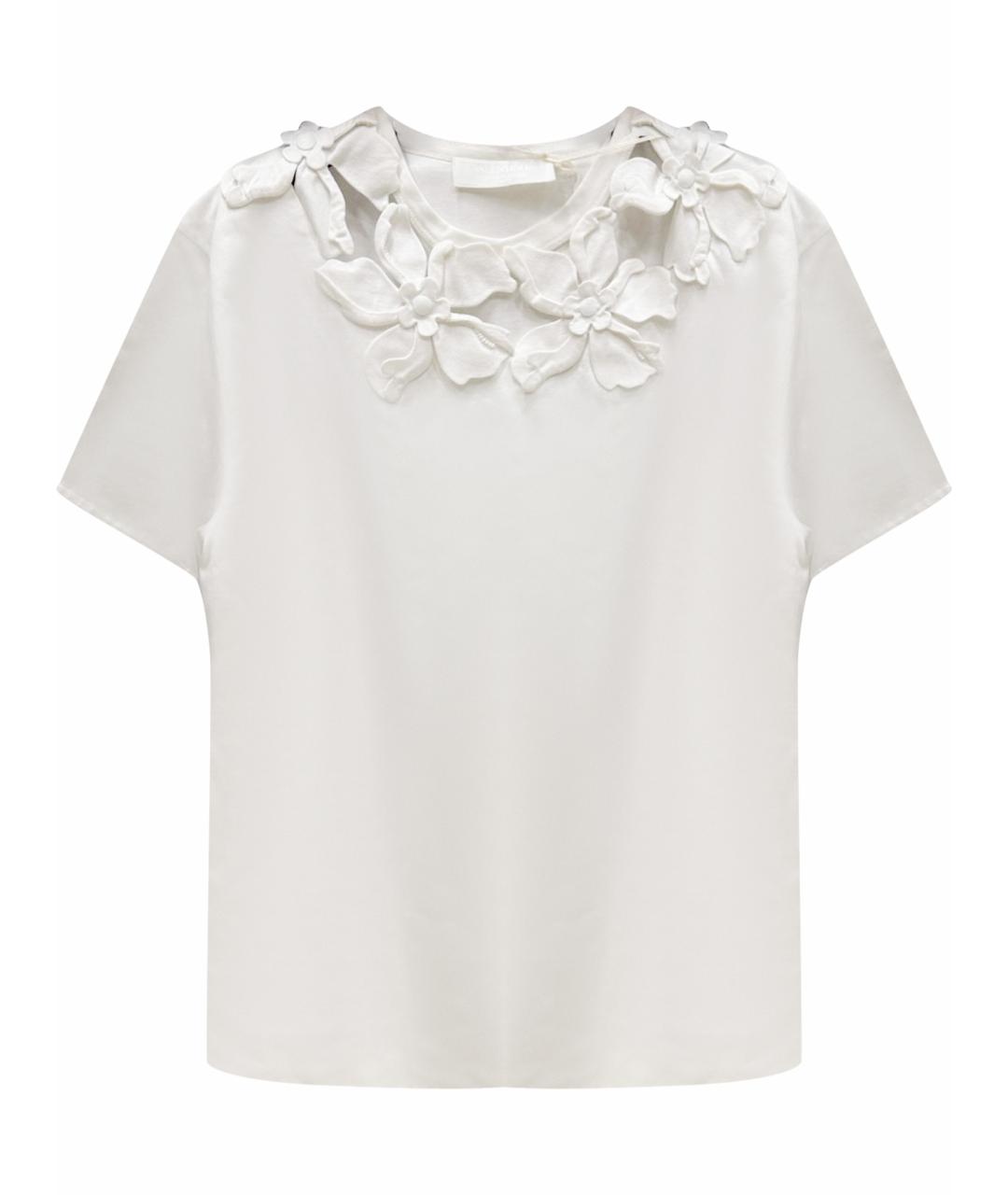 VALENTINO Белая хлопковая футболка, фото 1