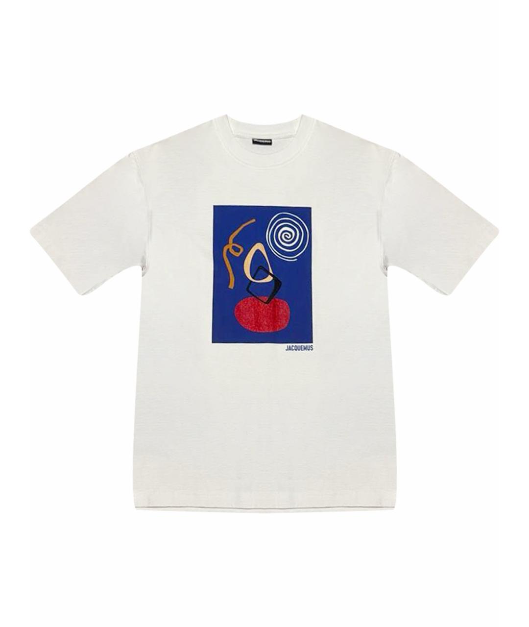 JACQUEMUS Белая хлопковая футболка, фото 1