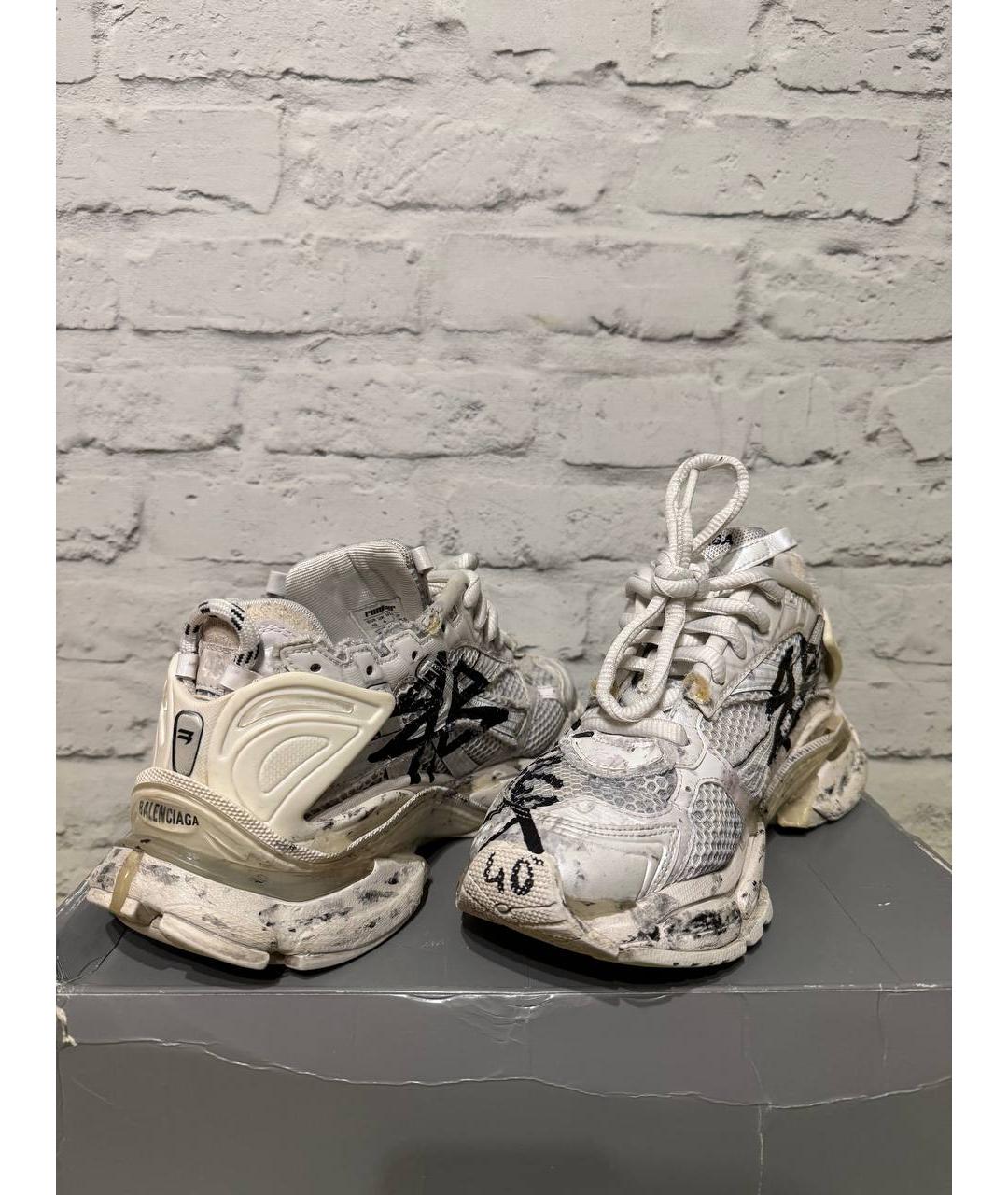 BALENCIAGA Белые кроссовки, фото 3