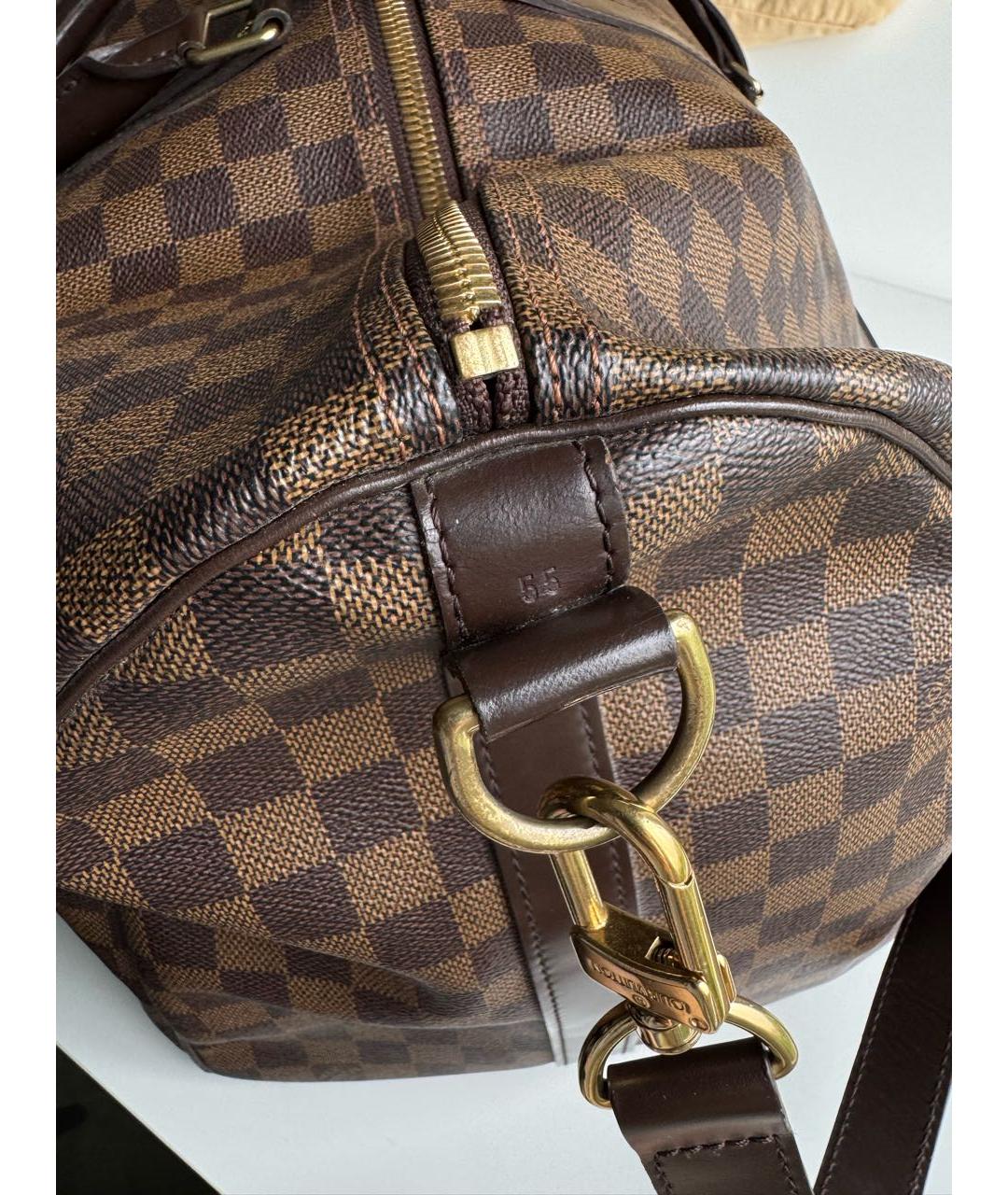 LOUIS VUITTON Коричневая дорожная/спортивная сумка, фото 6