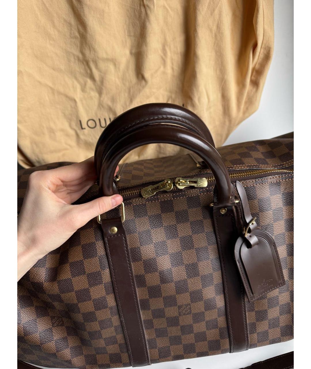 LOUIS VUITTON Коричневая дорожная/спортивная сумка, фото 2