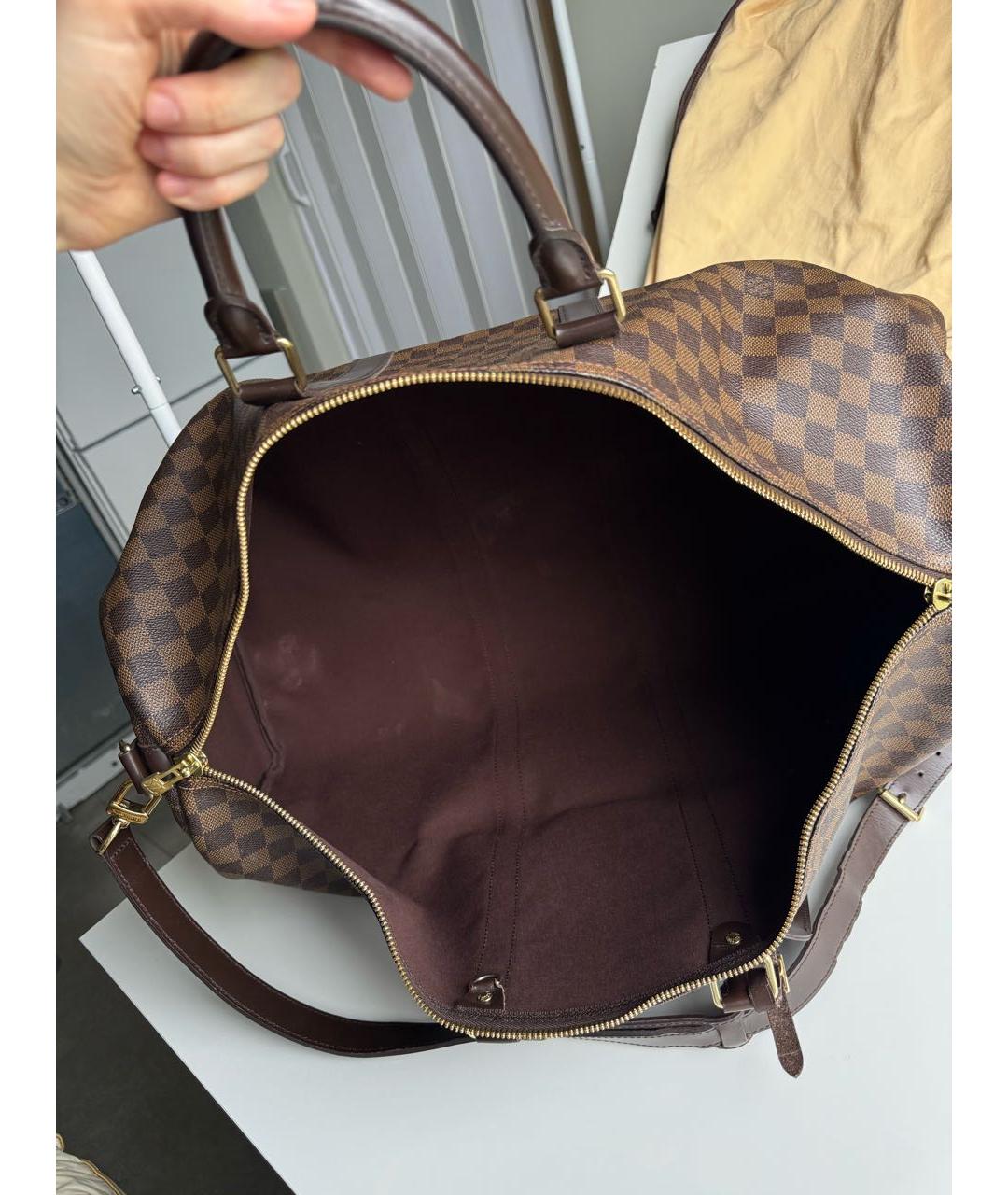 LOUIS VUITTON Коричневая дорожная/спортивная сумка, фото 7