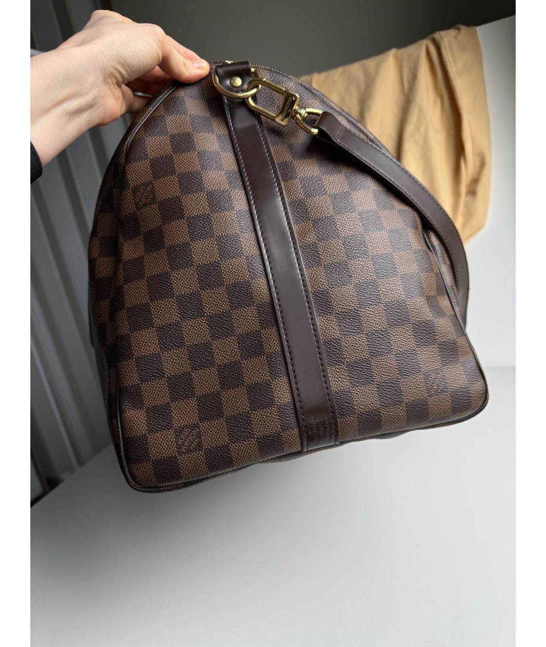 LOUIS VUITTON Коричневая дорожная/спортивная сумка, фото 4