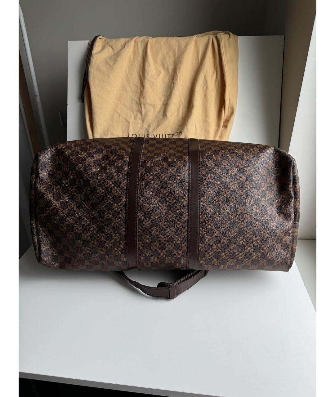 LOUIS VUITTON Коричневая дорожная/спортивная сумка, фото 5