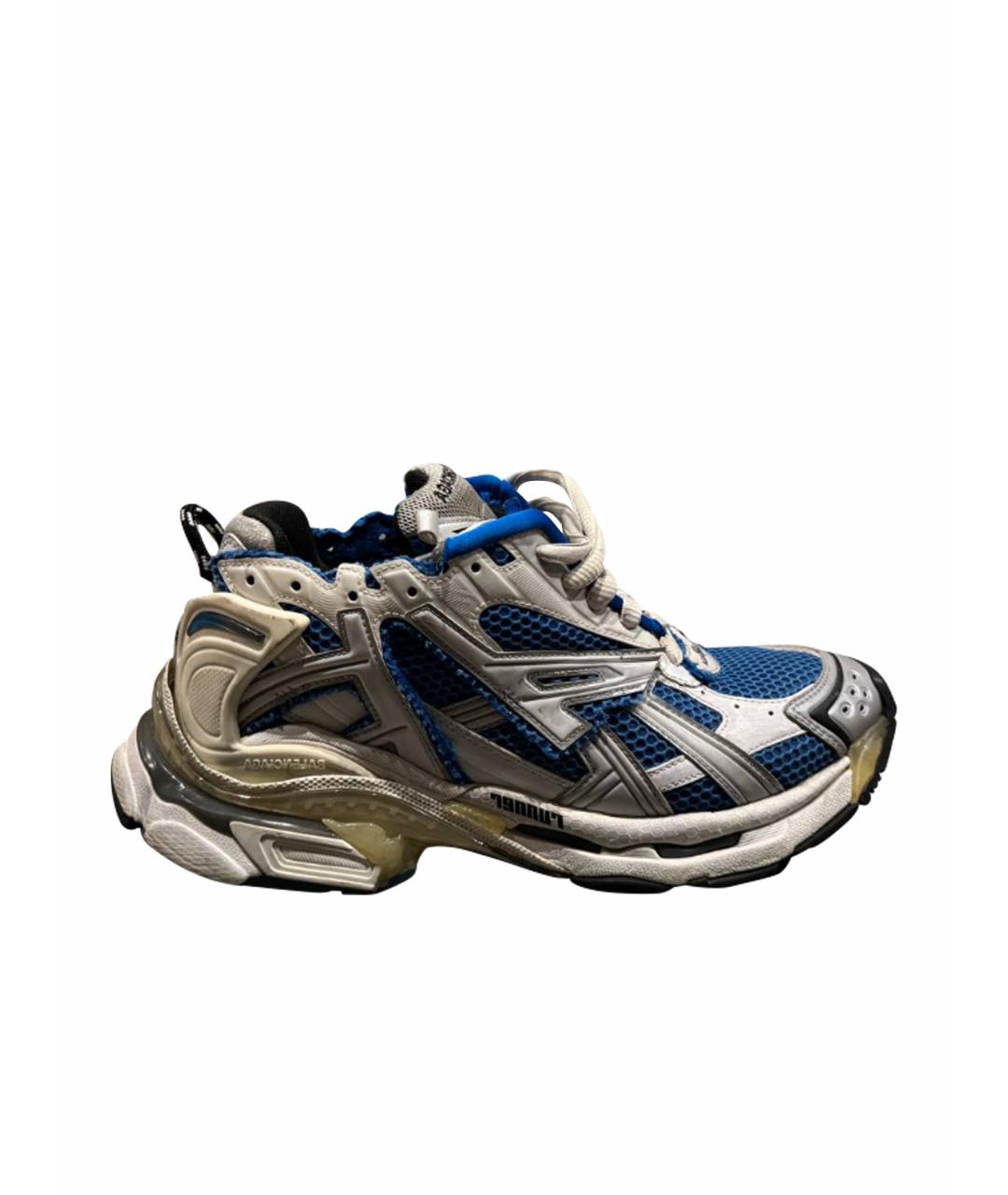 BALENCIAGA Синие низкие кроссовки / кеды, фото 1