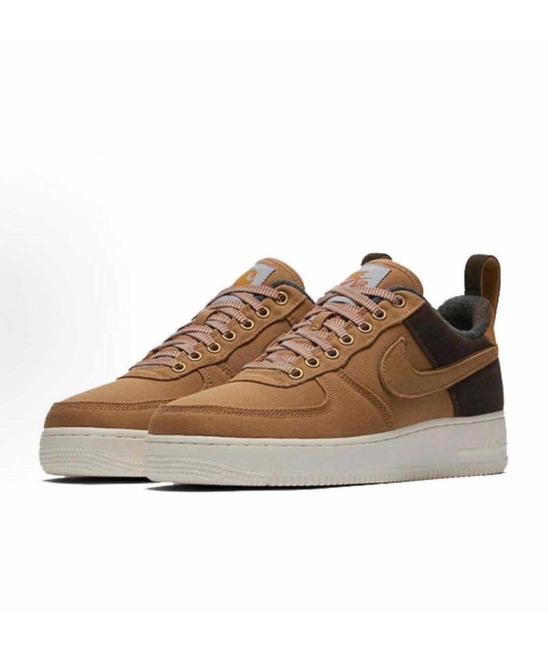 NIKE Коричневые текстильные кроссовки, фото 2