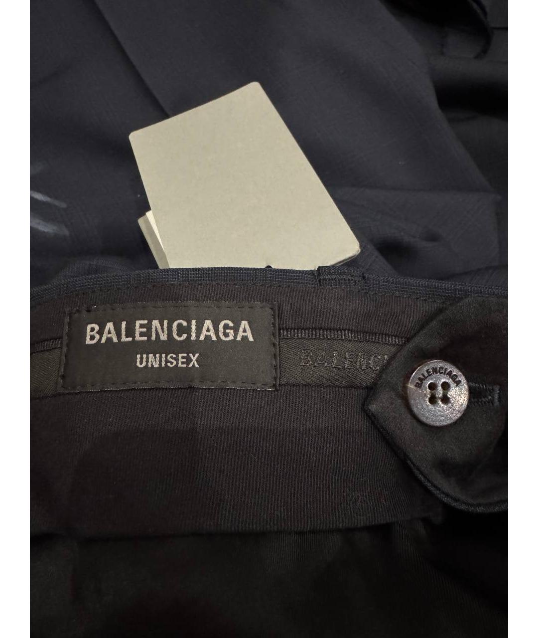 BALENCIAGA Темно-синие повседневные брюки, фото 6