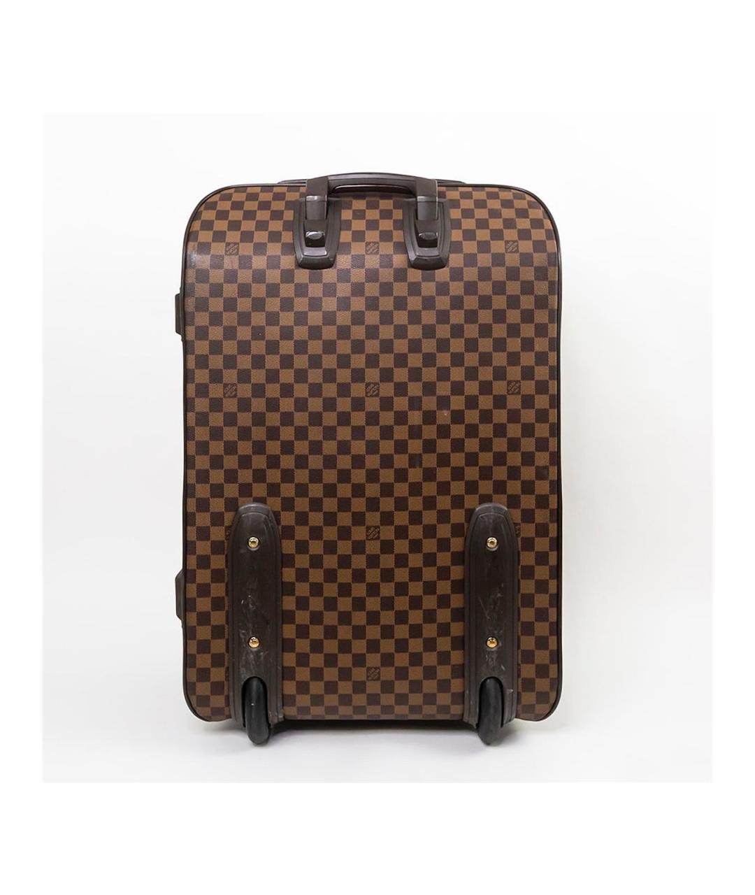 LOUIS VUITTON Коричневая кожаная юбка миди, фото 4