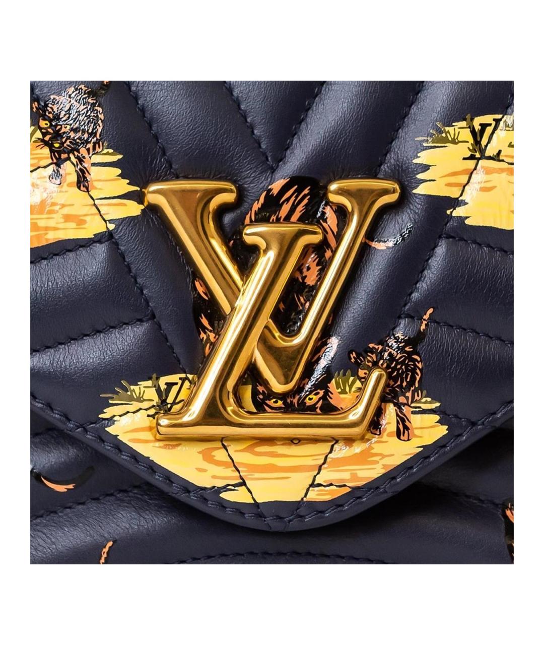 LOUIS VUITTON Синяя кожаная сумка тоут, фото 5