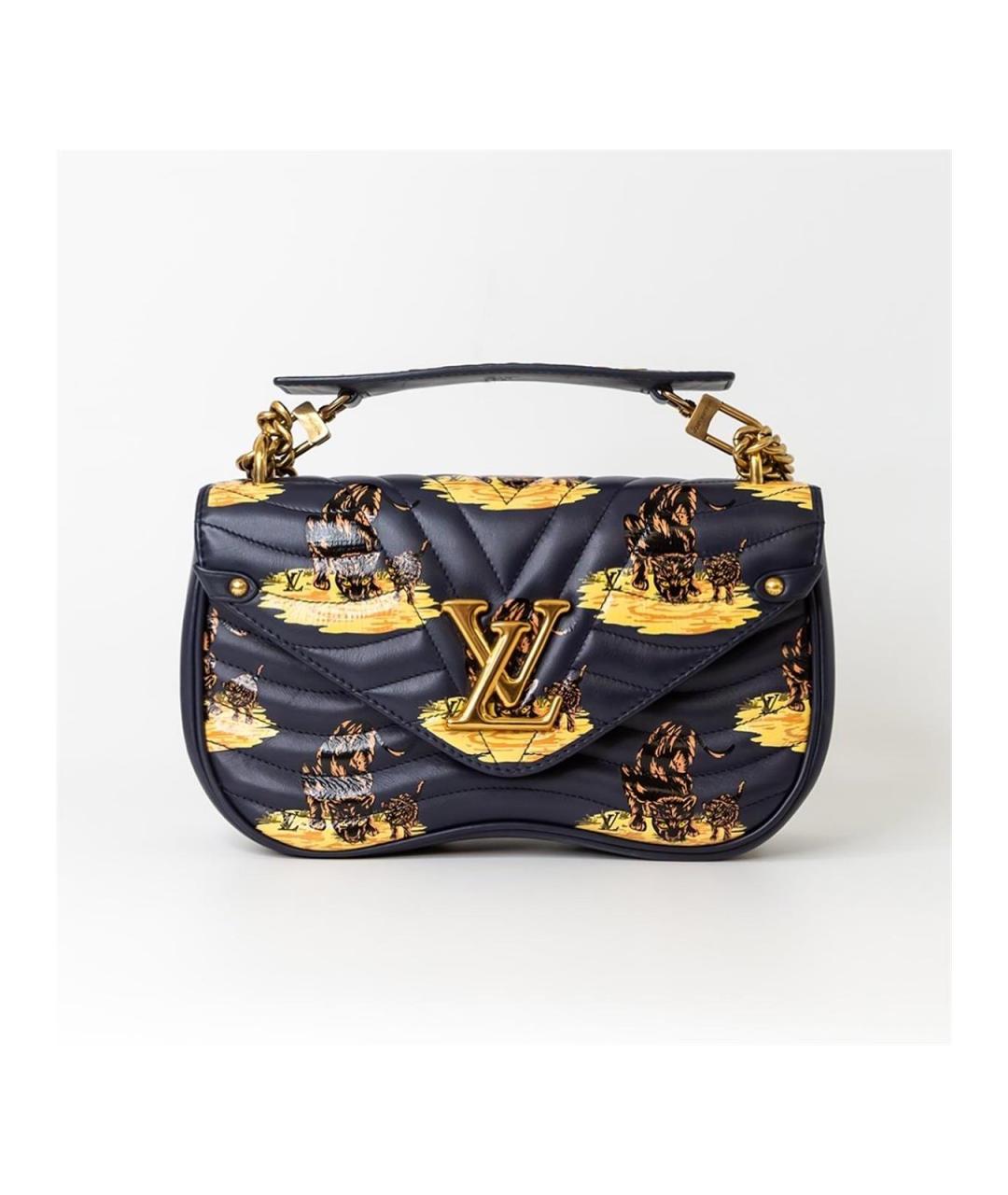 LOUIS VUITTON Синяя кожаная сумка тоут, фото 2