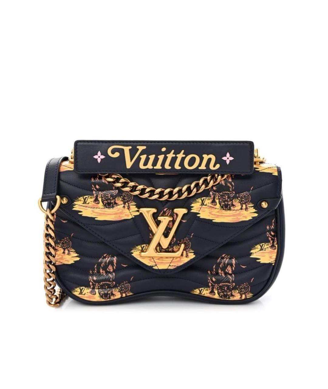 LOUIS VUITTON Синяя кожаная сумка тоут, фото 1