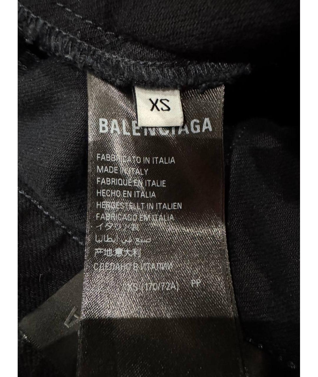 BALENCIAGA Темно-синие хлопковые прямые джинсы, фото 9