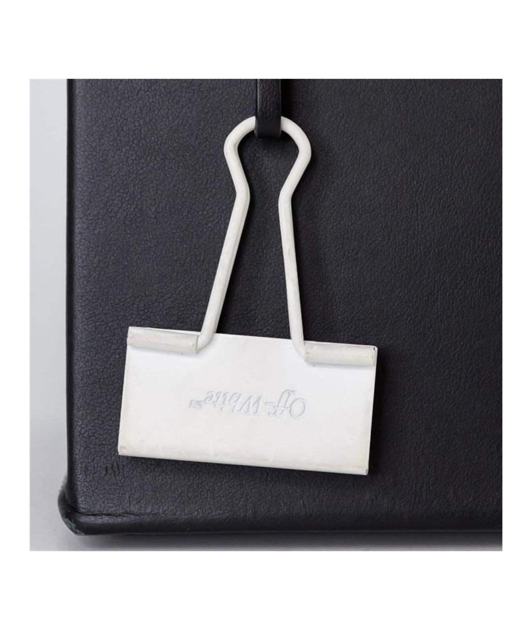 OFF-WHITE Черная кожаная сумка тоут, фото 5