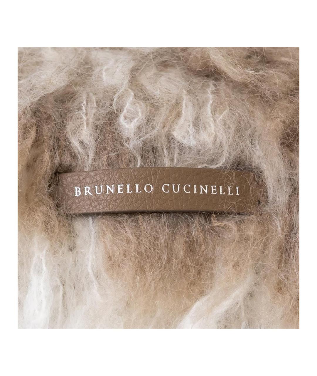 BRUNELLO CUCINELLI Коричневый шерстяной рюкзак, фото 4